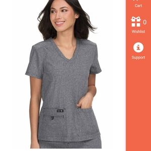 Koi Basics Scrub Set (Heathergray)